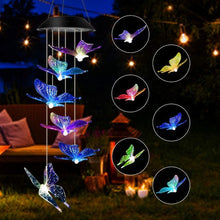 Load image into Gallery viewer, 10 Style LED Solar Lights Wind Chimes Color Changing Waterproof Outdoor String Lights