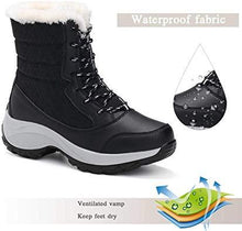 Load image into Gallery viewer, Women Winter Waterproof Warm Boots Fur Lined Snow Boots