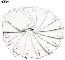 Load image into Gallery viewer, 10Pcs/20 Pcs/50 Pcs 5 Layers Face Mask Filter PM2.5 Filter Activated Carbon Breathing Filters