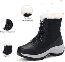 Load image into Gallery viewer, Women Winter Waterproof Warm Boots Fur Lined Snow Boots