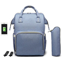 Load image into Gallery viewer, Waterproof USB Diaper Bag Baby Care Large Capacity Mom Backpack