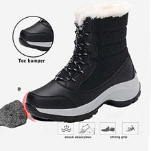 Load image into Gallery viewer, Women Winter Waterproof Warm Boots Fur Lined Snow Boots