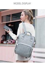 Load image into Gallery viewer, Waterproof USB Diaper Bag Baby Care Large Capacity Mom Backpack