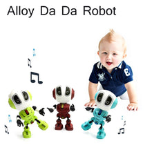Load image into Gallery viewer, Smart Robot Toy Electronic Action Figure Toy Intelligent Sound Recording Function Alloy Robot LED Lighting Toys