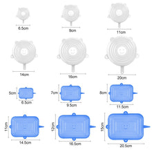Load image into Gallery viewer, Reusable Food Silicone Covers Wrap Stretch Lids Food Storage Lid