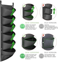 Load image into Gallery viewer, Vertical Hanging Garden Planter Layout Waterproof Wall Mount Hanging Flower Pot