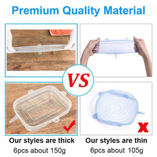 Load image into Gallery viewer, Reusable Food Silicone Covers Wrap Stretch Lids Food Storage Lid