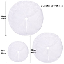 Load image into Gallery viewer, White Plush Christmas Tree Skirts Fur Carpet Merry Christmas Decoration