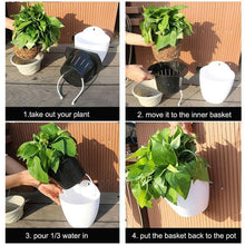 Load image into Gallery viewer, Self Watering Multi Color Hanging Planter with Hook