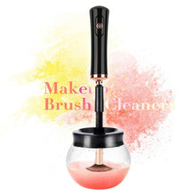 Load image into Gallery viewer, 10 Seconds Convenient Electric Wash Makeup Brush Dryer Cleaner Device with 10pcs Brush