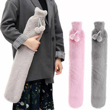 Load image into Gallery viewer, 72cm Extra Long Hot Water Bottles Faux Fur Cover Winter Warm Water Bottle Protective Heat Cold-proof Cosy Gift