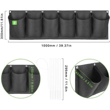 Load image into Gallery viewer, Vertical Hanging Garden Planter Layout Waterproof Wall Mount Hanging Flower Pot