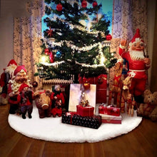 Load image into Gallery viewer, White Plush Christmas Tree Skirts Fur Carpet Merry Christmas Decoration