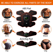 Load image into Gallery viewer, EMS Muscle Electro Stimulator Abdominal Muscle Toner Abs Trainer with LCD Display USB Rechargeable Fitness Training Gear Ab Belt