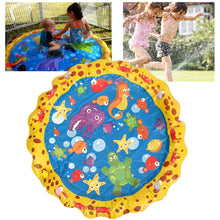 Load image into Gallery viewer, 100cm Summer Children's Outdoor Play Water Games Beach Mat Lawn Inflatable Sprinkler Cushion