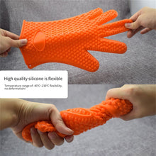 Load image into Gallery viewer, Silicone Oven Kitchen Glove Heat Resistant Thick Cooking BBQ Grill Glove