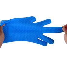 Load image into Gallery viewer, Silicone Oven Kitchen Glove Heat Resistant Thick Cooking BBQ Grill Glove