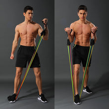Load image into Gallery viewer, 11 Pcs Resistance Bands Set Training Exercise Yoga Tubes Pull Rope Equipment With Bag