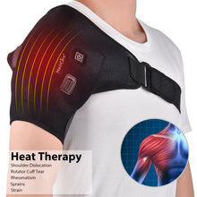 Load image into Gallery viewer, Heated Shoulder Wrap Adjustable Heating Shoulder Support Brace