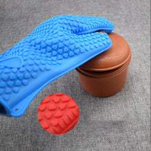 Load image into Gallery viewer, Silicone Oven Kitchen Glove Heat Resistant Thick Cooking BBQ Grill Glove