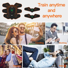 Load image into Gallery viewer, EMS Muscle Electro Stimulator Abdominal Muscle Toner Abs Trainer with LCD Display USB Rechargeable Fitness Training Gear Ab Belt