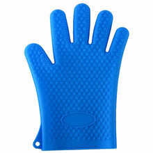 Load image into Gallery viewer, Silicone Oven Kitchen Glove Heat Resistant Thick Cooking BBQ Grill Glove