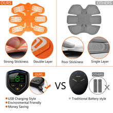 Load image into Gallery viewer, EMS Muscle Electro Stimulator Abdominal Muscle Toner Abs Trainer with LCD Display USB Rechargeable Fitness Training Gear Ab Belt