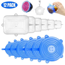 Load image into Gallery viewer, Reusable Food Silicone Covers Wrap Stretch Lids Food Storage Lid