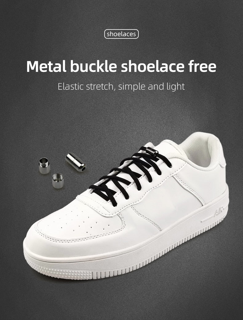 Elastic No Tie Shoelaces Semicircle Shoe Laces For Kids and Adult