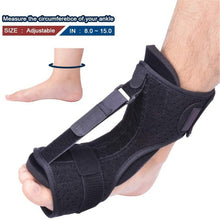 Load image into Gallery viewer, Adjustable Plantar Fasciitis Night Foot Splint Drop Orthotic Brace Elastic Dorsal Night Splint