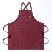 Load image into Gallery viewer, Thickened canvas Jean apron stain-resistant barista Kitchen restaurant work haircut apron