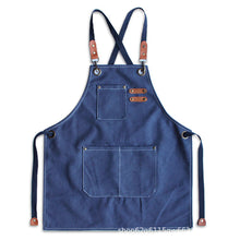 Load image into Gallery viewer, Thickened canvas Jean apron stain-resistant barista Kitchen restaurant work haircut apron