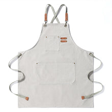 Load image into Gallery viewer, Thickened canvas Jean apron stain-resistant barista Kitchen restaurant work haircut apron