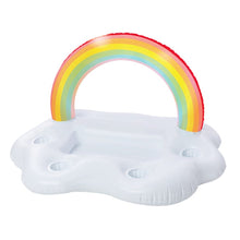 Load image into Gallery viewer, Summer Party Bucket Rainbow Cloud Cup Holder Inflatable Pool Float Beer Drinking Cooler Table Bar Tray Beach Swimming Ring