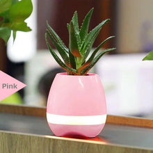 Load image into Gallery viewer, Smart Music Touch Flower Pot LED USB Stereo Bluetooth Speaker
