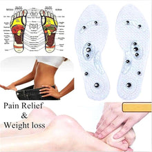 Load image into Gallery viewer, Unisex Magnetic Massage Shoe Insole Foot Care Acupressure Slimming Shoe Gel Insoles