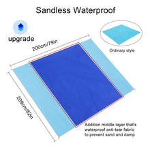 Load image into Gallery viewer, Upgrade Magic Sand Mat Beach Sandless Outdoor Waterproof Beach Mat