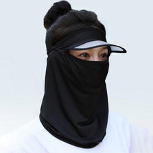 Load image into Gallery viewer, Women Wide Brim Breathable Icy Full Face Covering UV Protection Face Cover