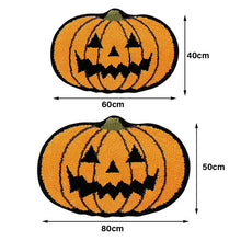 Load image into Gallery viewer, Halloween Decor Orange Pumpkin Bath Mat Cute Pumpkin Non Slip Bathroom Rug