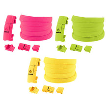 Load image into Gallery viewer, 3 Pairs Elastic No Tie Shoelaces with Buckles Trainers Shoe Laces