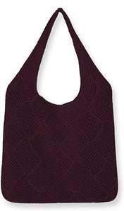 Women Crochet Mesh Beach Tote Bag Summer Aesthetic Knit Bag