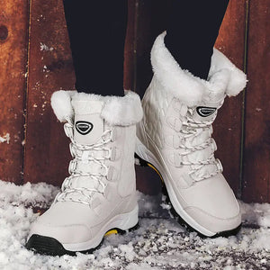 Women’s Winter Lace Up Mid-calf Snow Boots