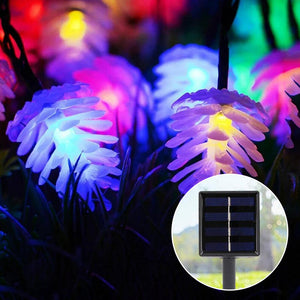 Solar LED Fairy Light Pinecone RGB String Light