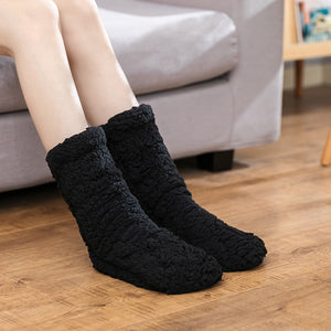 Plush and thick insulation floor socks