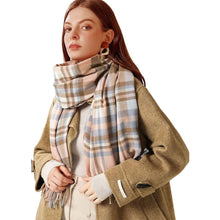 Load image into Gallery viewer, Winter Soft Tartan Scarf