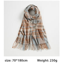 Load image into Gallery viewer, Winter Soft Tartan Scarf