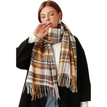 Load image into Gallery viewer, Winter Soft Tartan Scarf