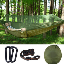Load image into Gallery viewer, Portable Outdoor Camping Full-automatic Nylon Parachute Hammock,Mosquito Net