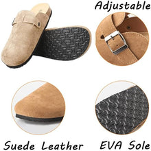 Load image into Gallery viewer, Women Boston Clogs Dupes Suede Soft Leather Clogs Antislip Sole Slippers