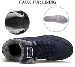 Mens Winter Trekking Snow Boots Water Resistant Shoes